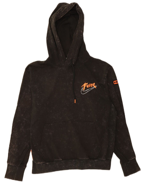 Nike Mens Dri Fit Hoodie Jumper Médio Cáqui Algodão Flecked