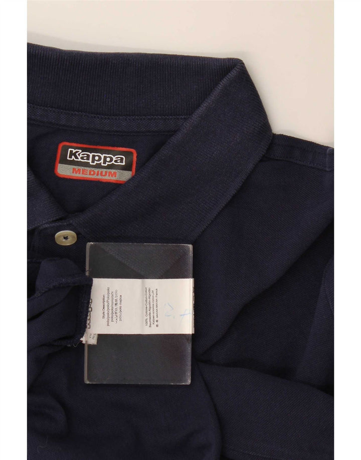Camisa polo masculina Kappa de algodão azul marinho médio