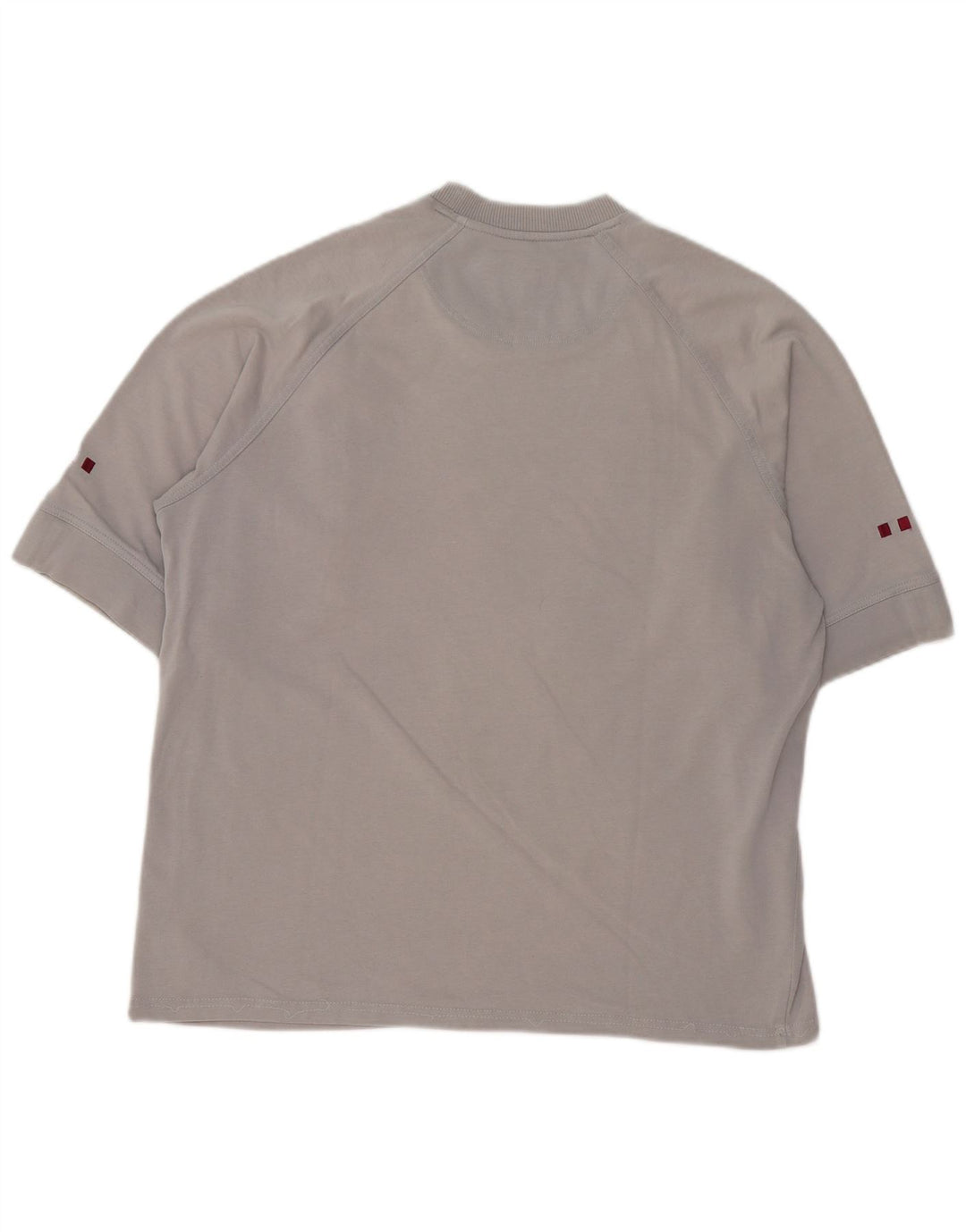 Adidas Mens Camiseta Top Grande Algodão Cinza