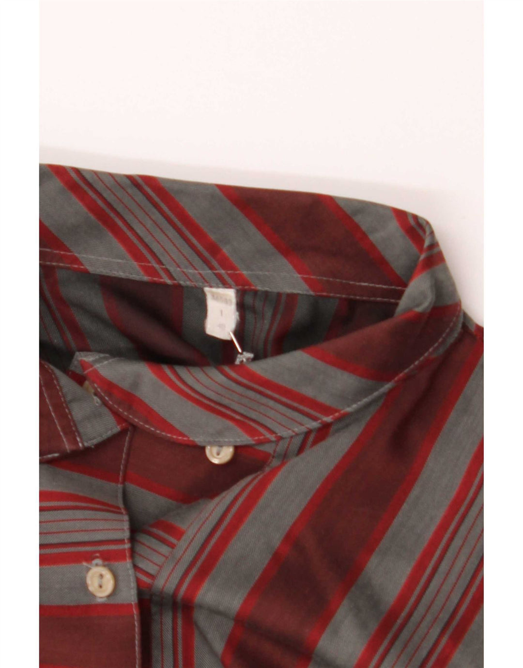 Camisa pulôver oversized feminina vintage EU 40 listrado médio Borgonha
