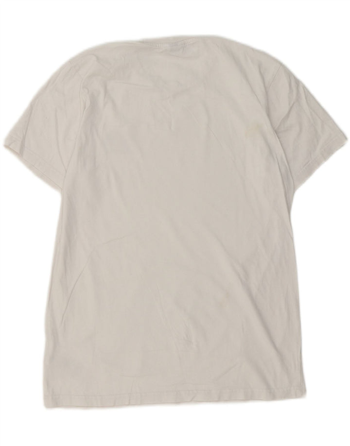 Camiseta masculina Ellesse top pequeno algodão branco