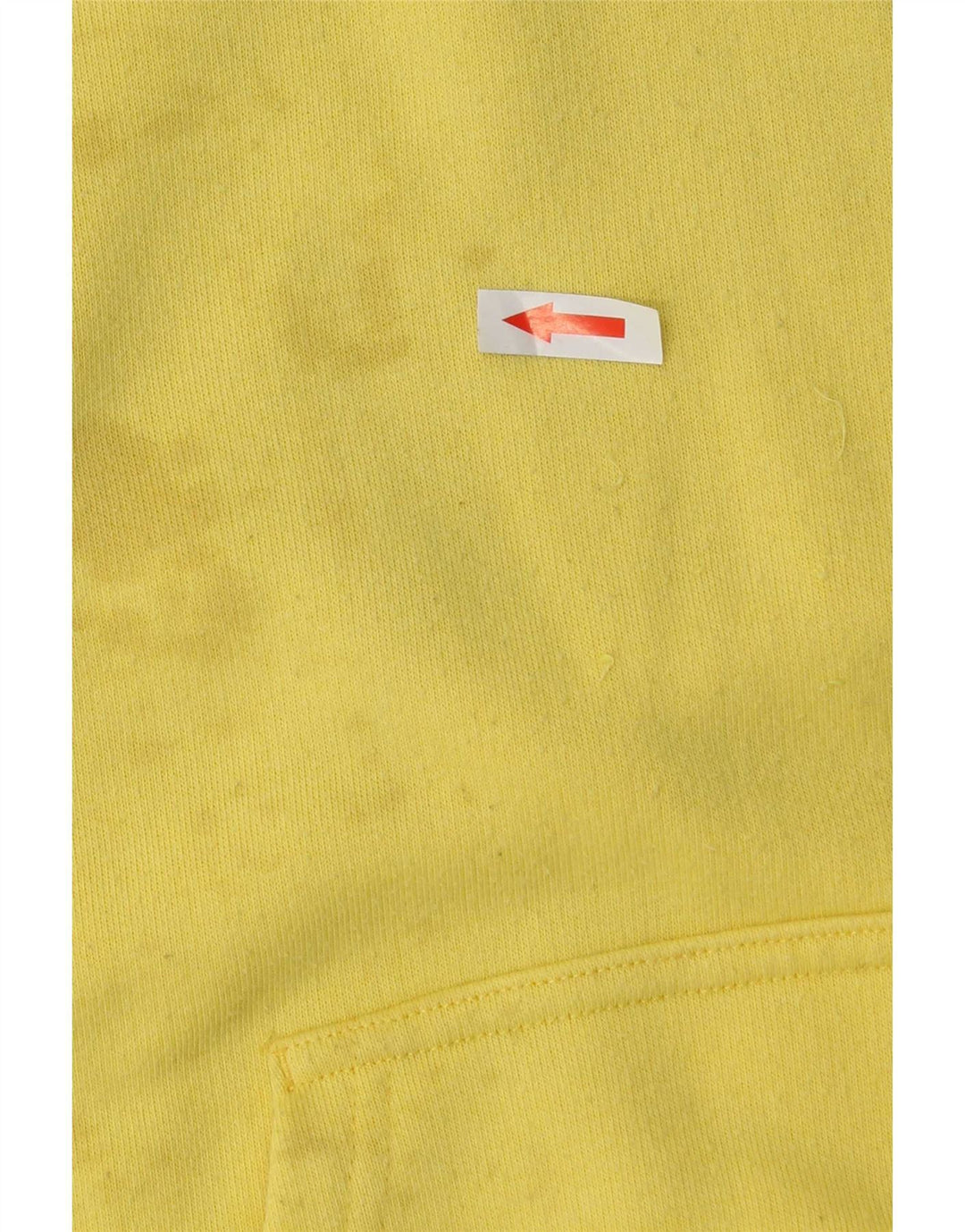 Jumper com capuz gráfico masculino Champion médio algodão amarelo