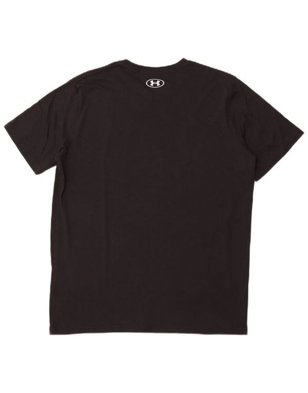 Camiseta gráfica masculina UNDER ARMOUR Top XL algodão preto