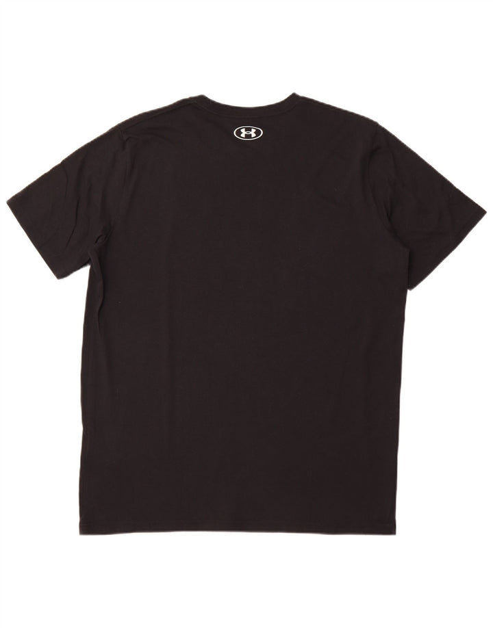 Camiseta gráfica masculina UNDER ARMOUR Top XL algodão preto