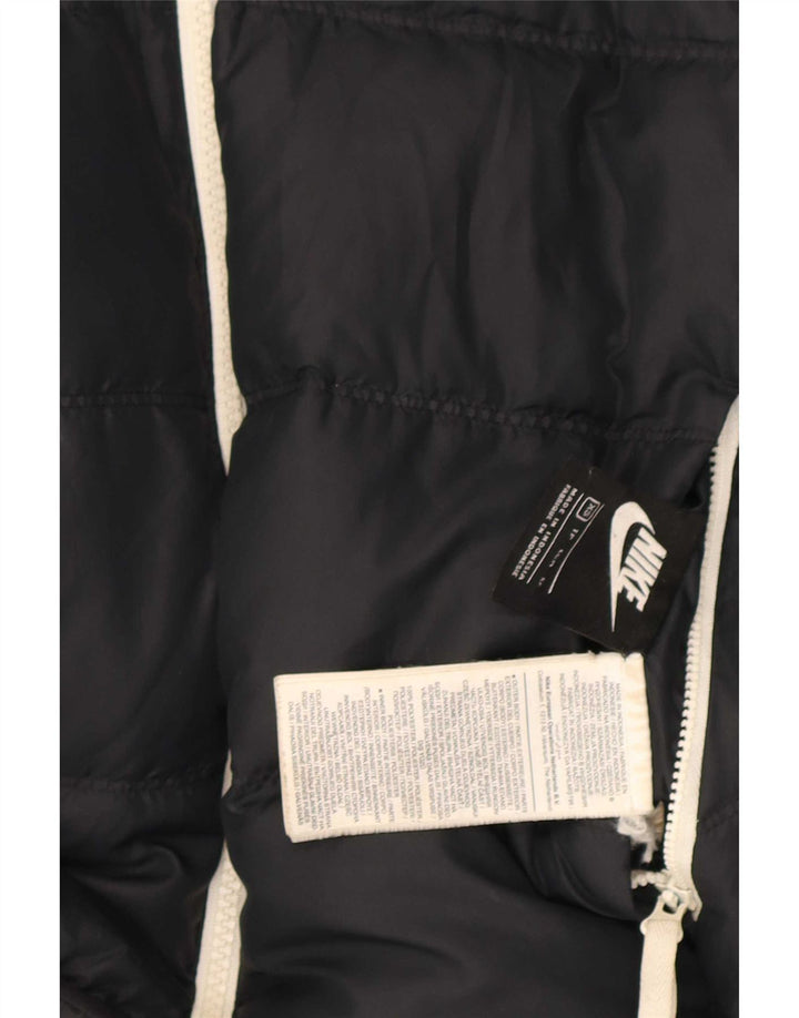 Jaqueta Nike Feminina Oversized com Capuz Reversível Acolchoada UK 6 XS Preto
