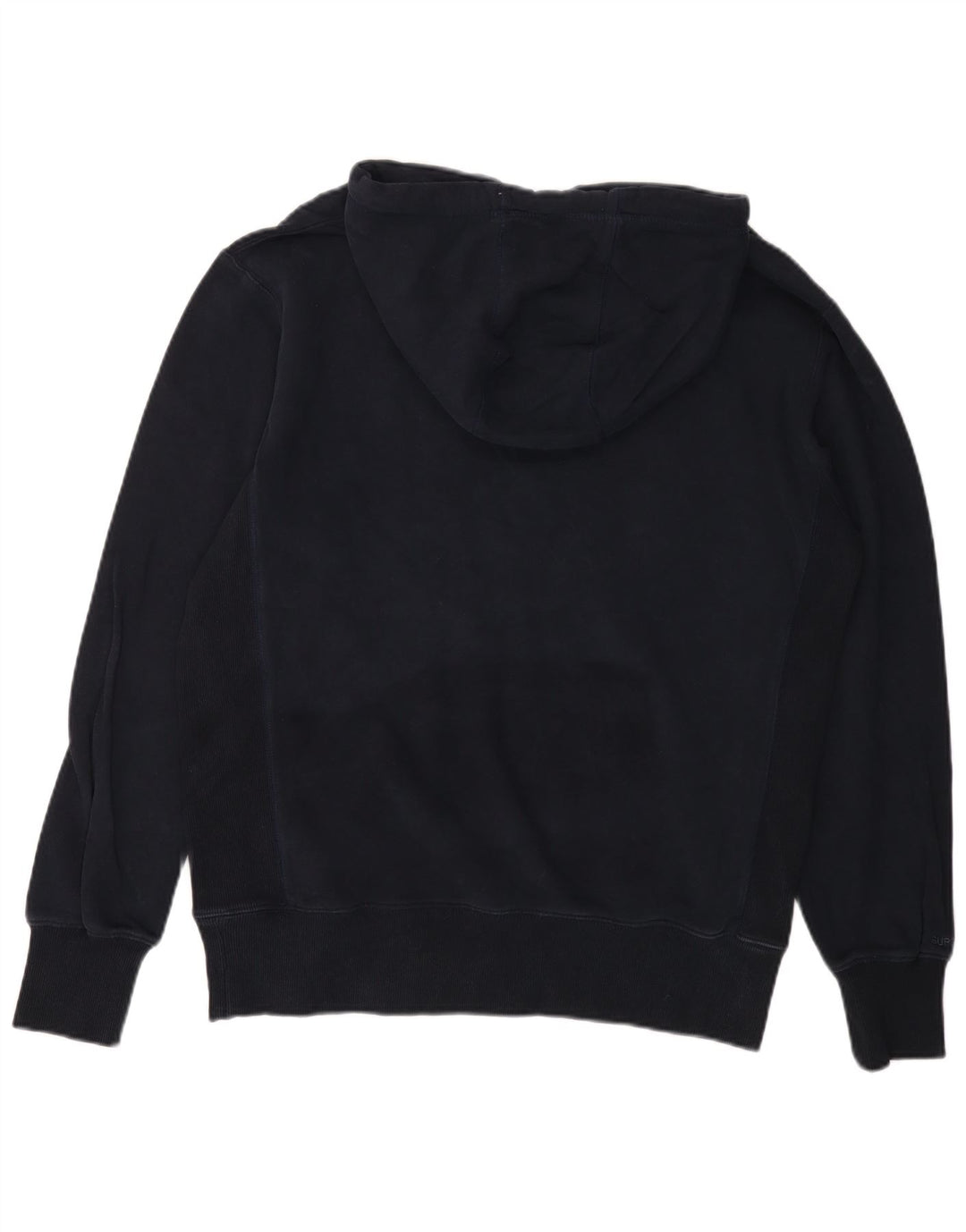 SUPERDRY moletom com capuz masculino grande algodão azul marinho