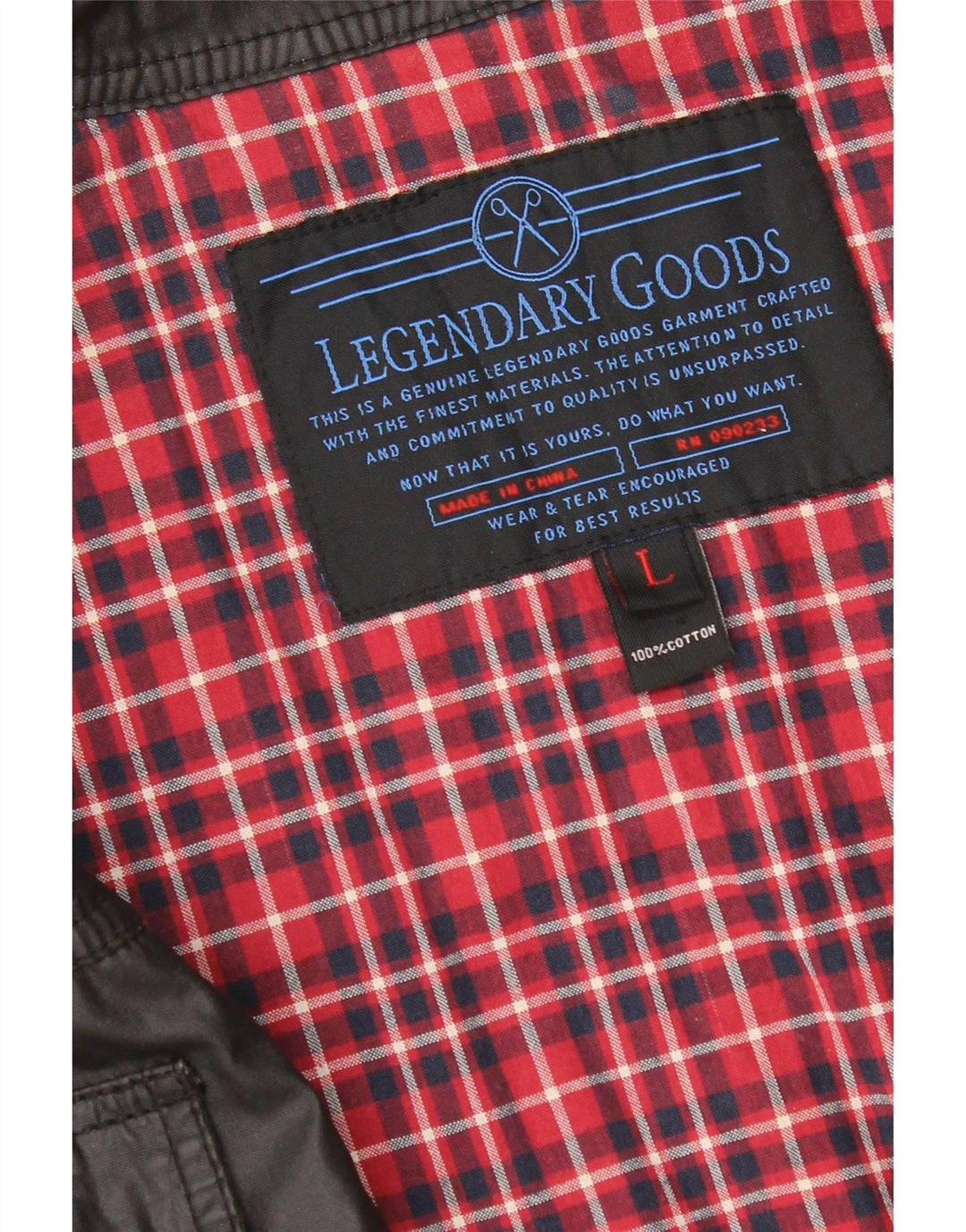 Jaqueta utilitária masculina vintage UK 40 grande algodão preto