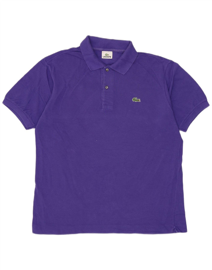 Camisa polo masculina Lacoste tamanho 4 médio algodão roxo