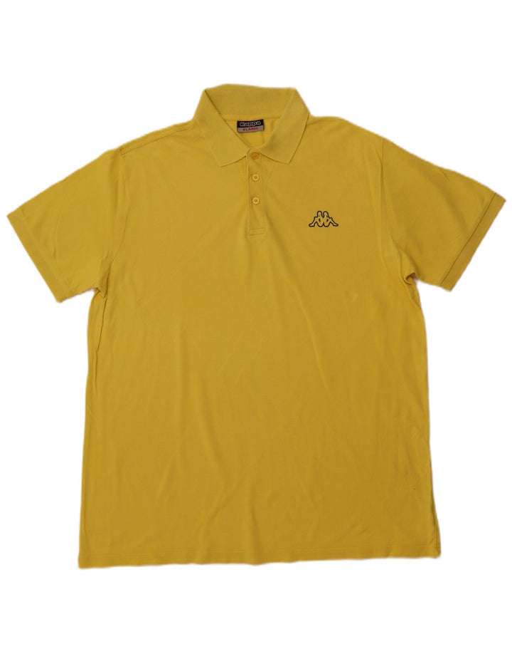 Camisa polo masculina KAPPA XL algodão amarelo