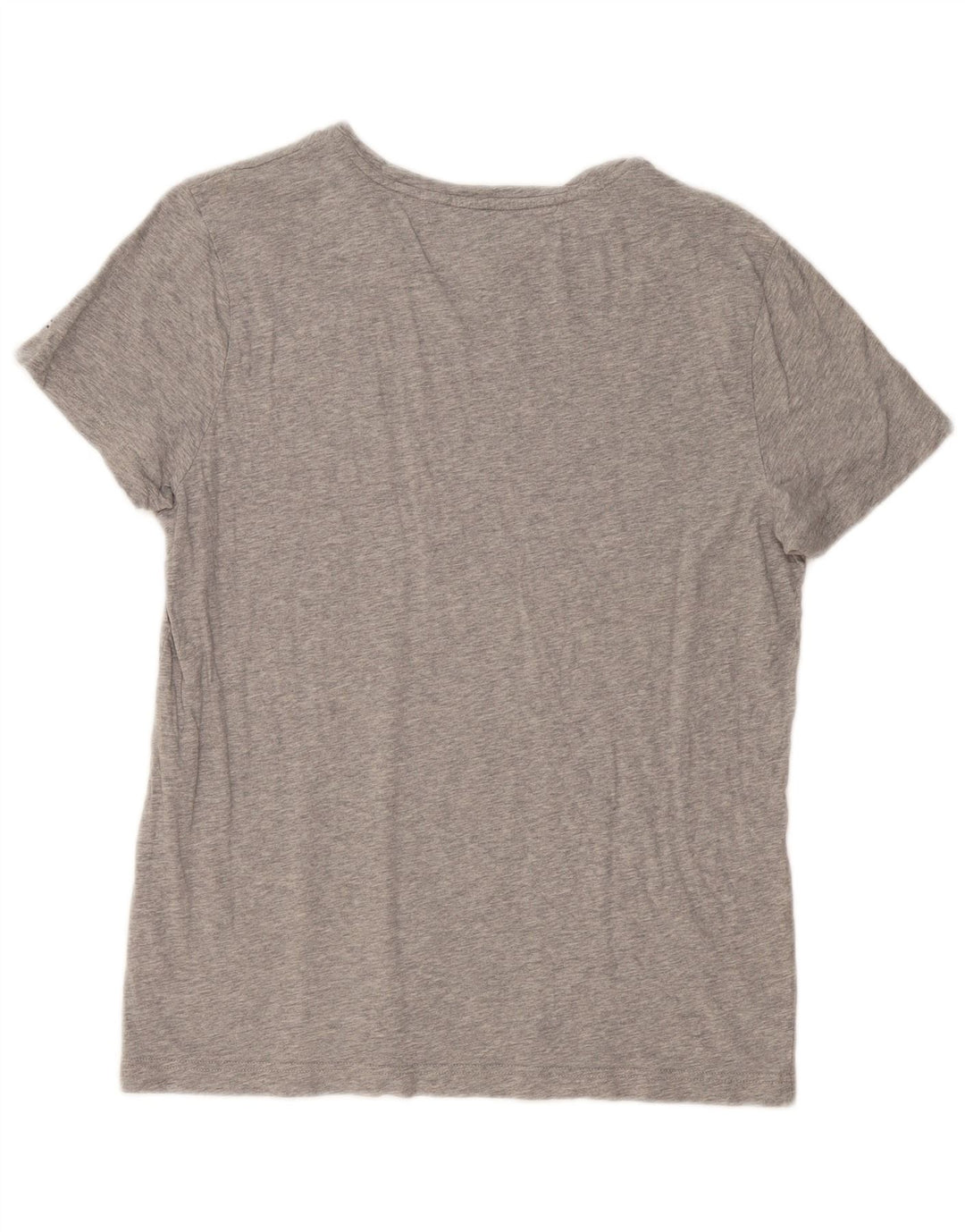 Camiseta feminina Tommy Hilfiger com estampa gráfica grande algodão cinza
