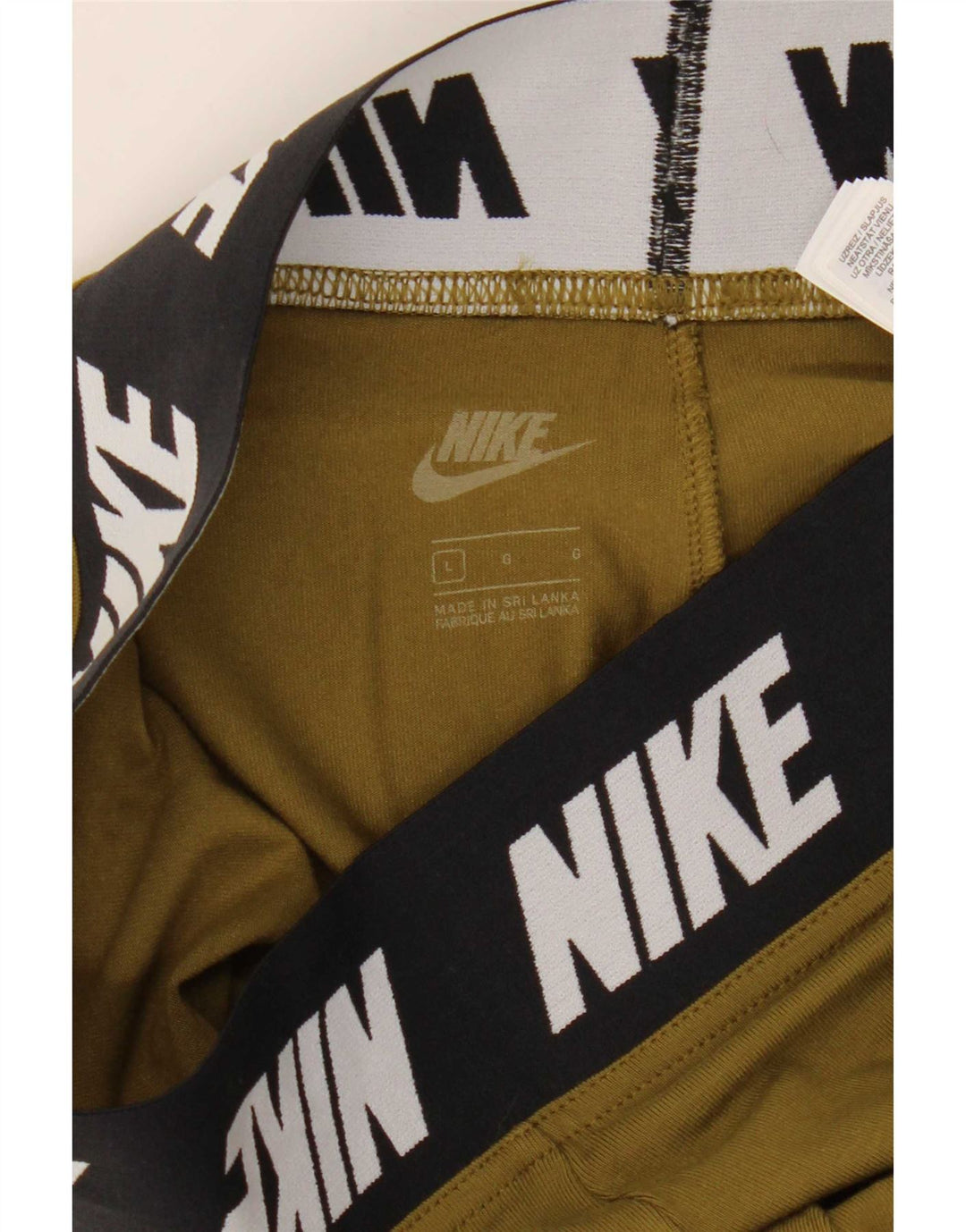 Leggings Nike Femininas Graphic UK 14 Grande Algodão Cáqui