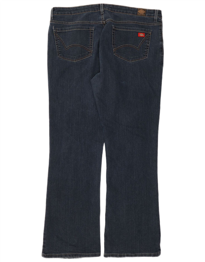 Calça jeans feminina Dickies Bootcut US 16 2XL W36 L33 azul algodão