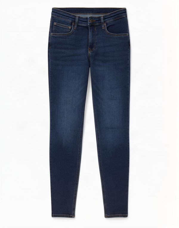 Zara Jeans Skinny Feminino EU 42 Grande W32 L29 Azul