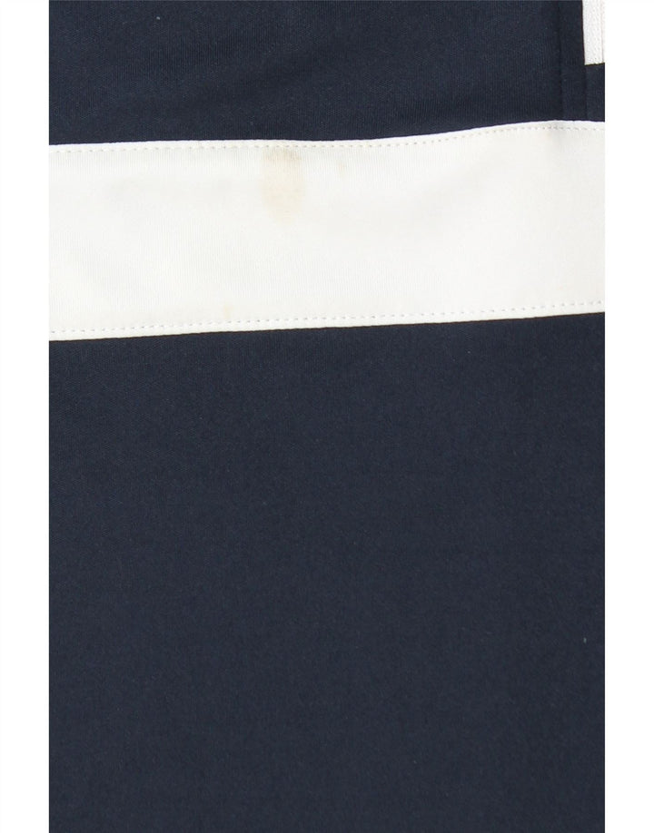 Pulôver masculino Dkny com zíper e gola em bloco colorido azul marinho pequeno