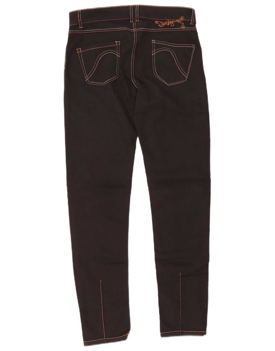 Calça casual slim feminina Desigual W30 L30 preta