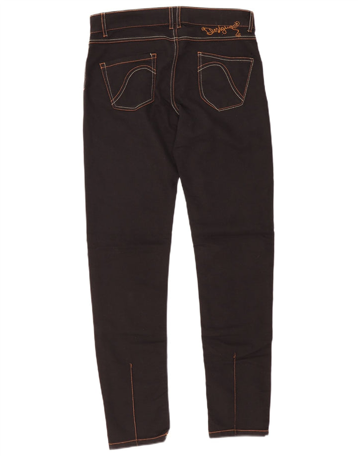 Calça casual slim feminina Desigual W30 L30 preta