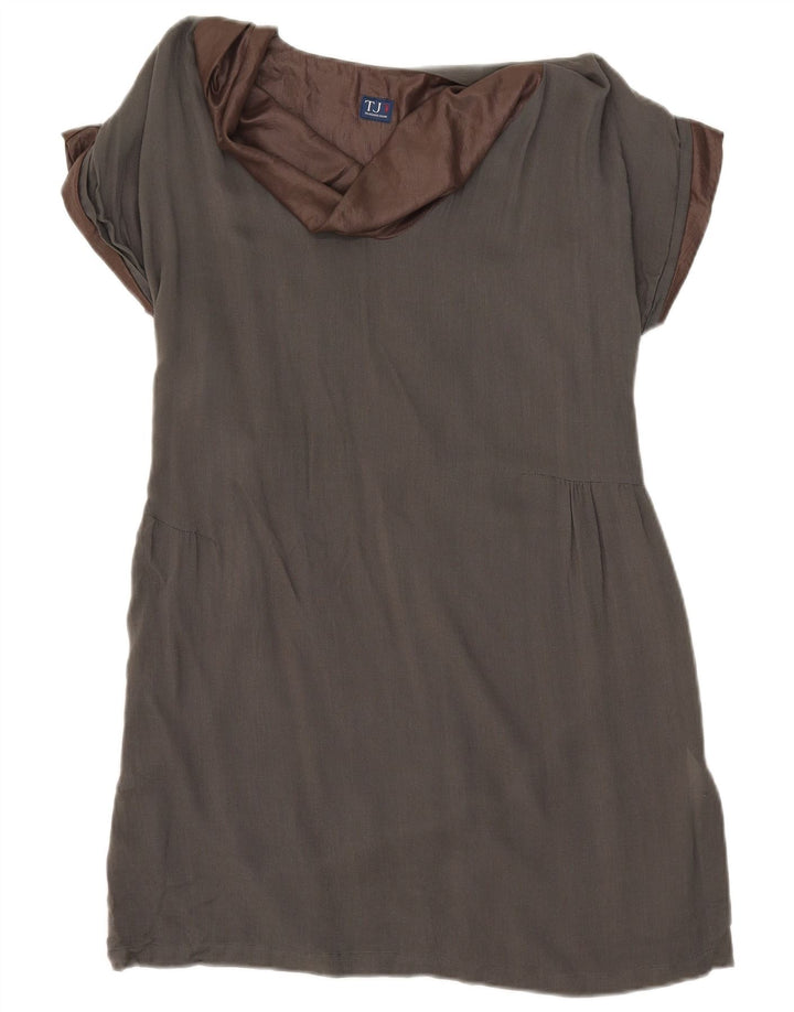 Trussardi Vestido Shift Feminino IT 44 Viscose Cinza Médio