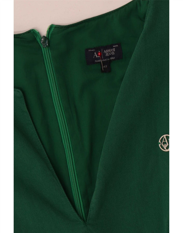 Vestido bainha feminino Armani Jeans IT 42 modal verde médio