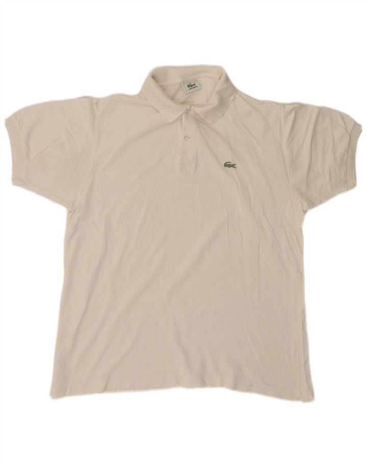 Camisa polo masculina LACOSTE tamanho 5 grande bege