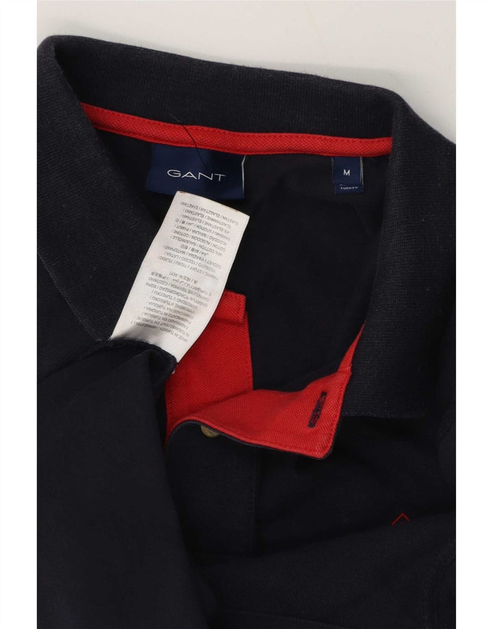 Camisa polo masculina Gant médio algodão azul marinho