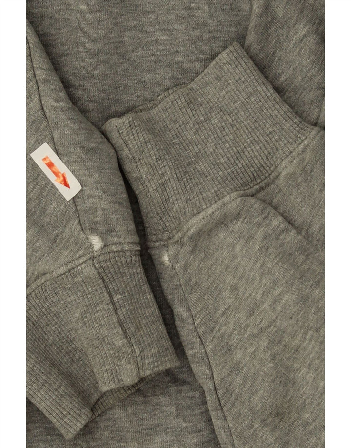 Champion moletom feminino jumper UK 14 cinza médio manchado