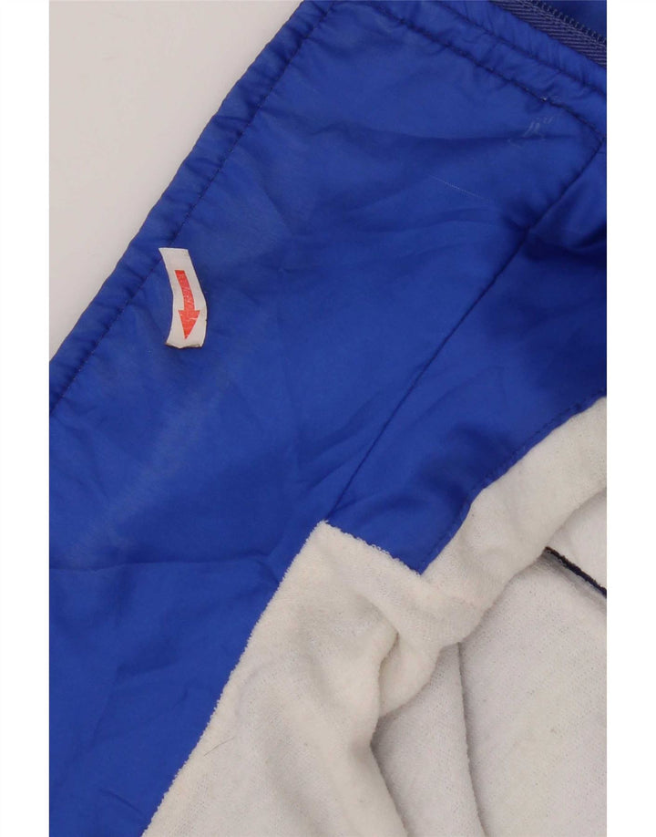 Poliéster geométrico azul do XL do revestimento superior do fato de treino dos homens do vintage