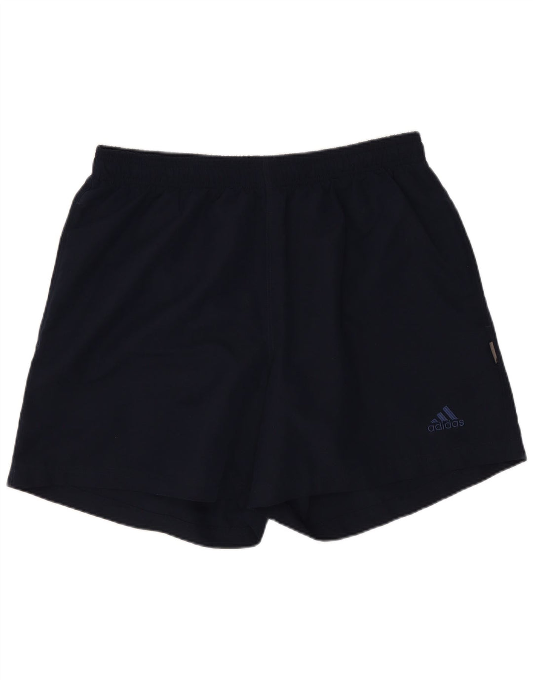 Shorts esportivos masculinos Adidas grandes poliéster azul marinho