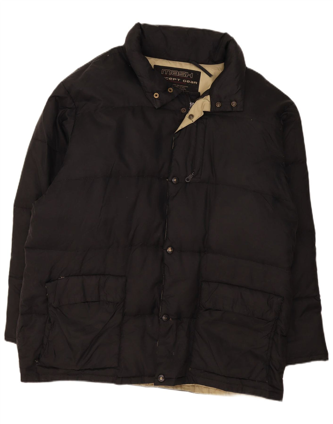 Jaqueta masculina acolchoada com capuz Mash UK 42 XL preta