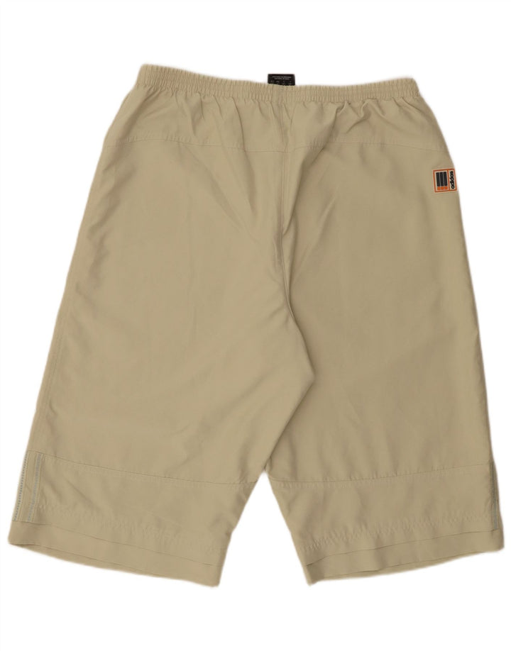 Shorts esportivos masculinos Adidas grande poliéster verde
