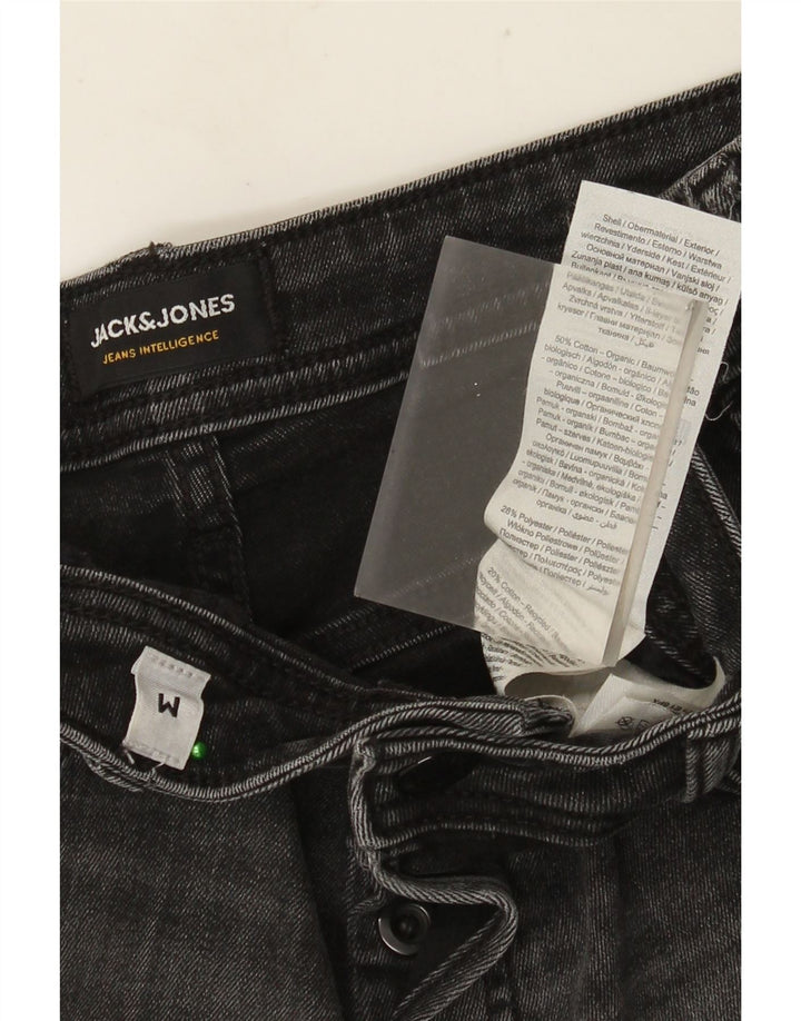 Shorts jeans masculino JACK & JONES médio W32 algodão cinza