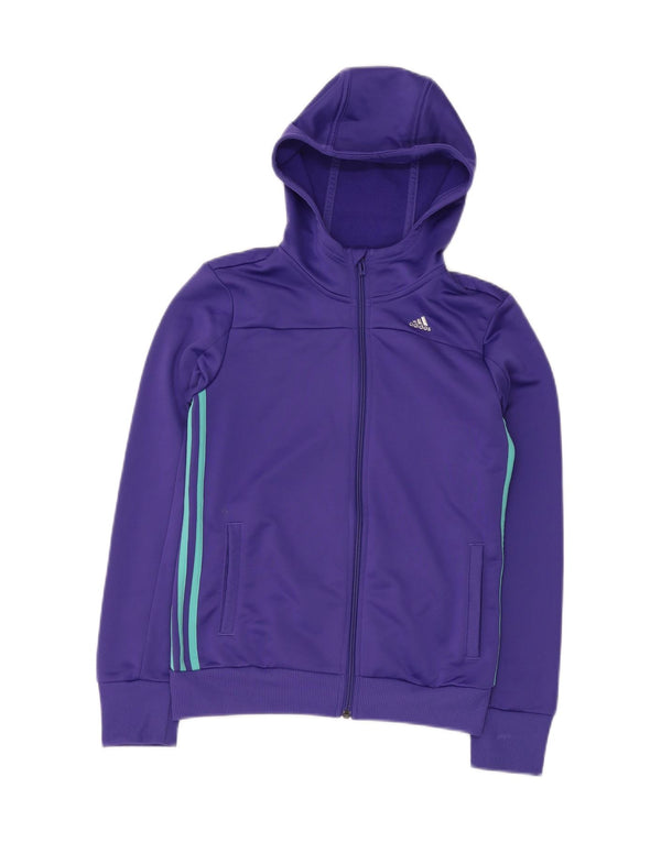 ADIDAS Menino Zip Hoodie Sweater 13-14 Anos Roxo Poliéster