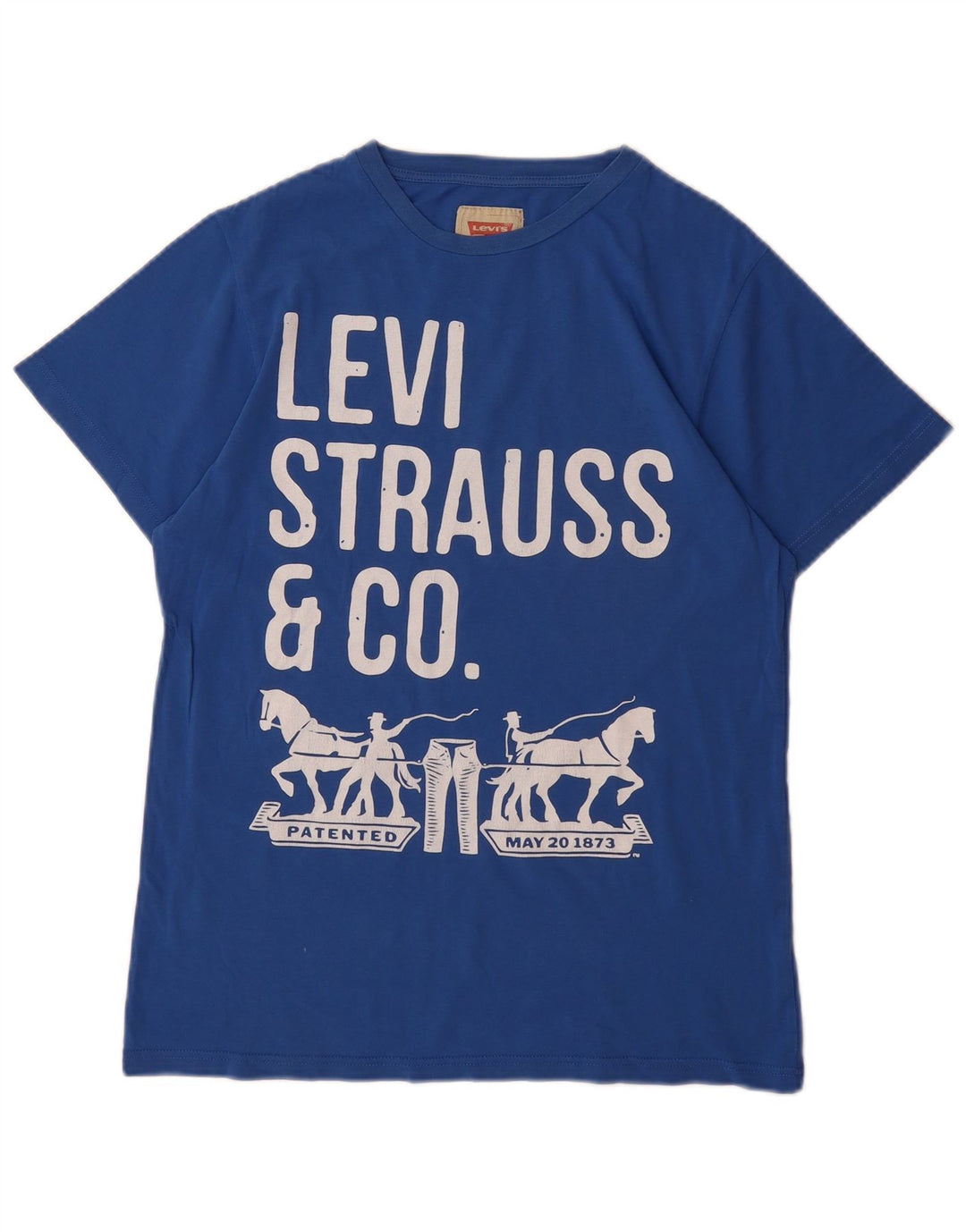 Camiseta gráfica LEVI'S Boys 15-16 anos algodão azul