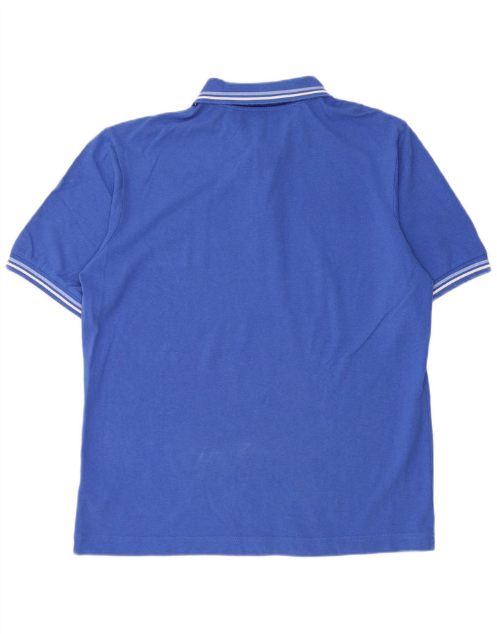 Camisa polo masculina Kappa grande algodão azul