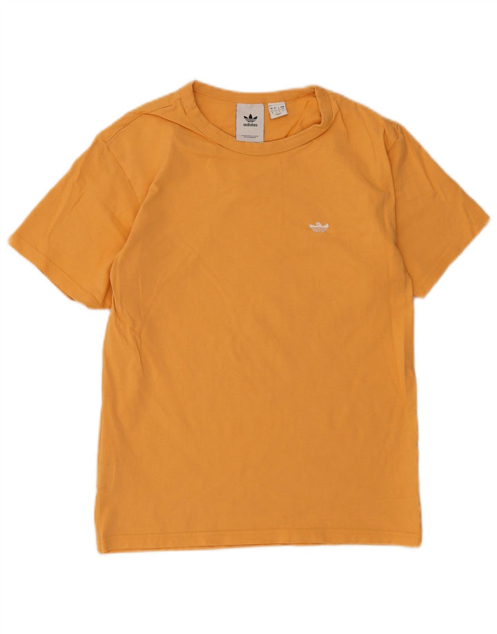 Adidas Mens Camiseta Top Pequeno Laranja
