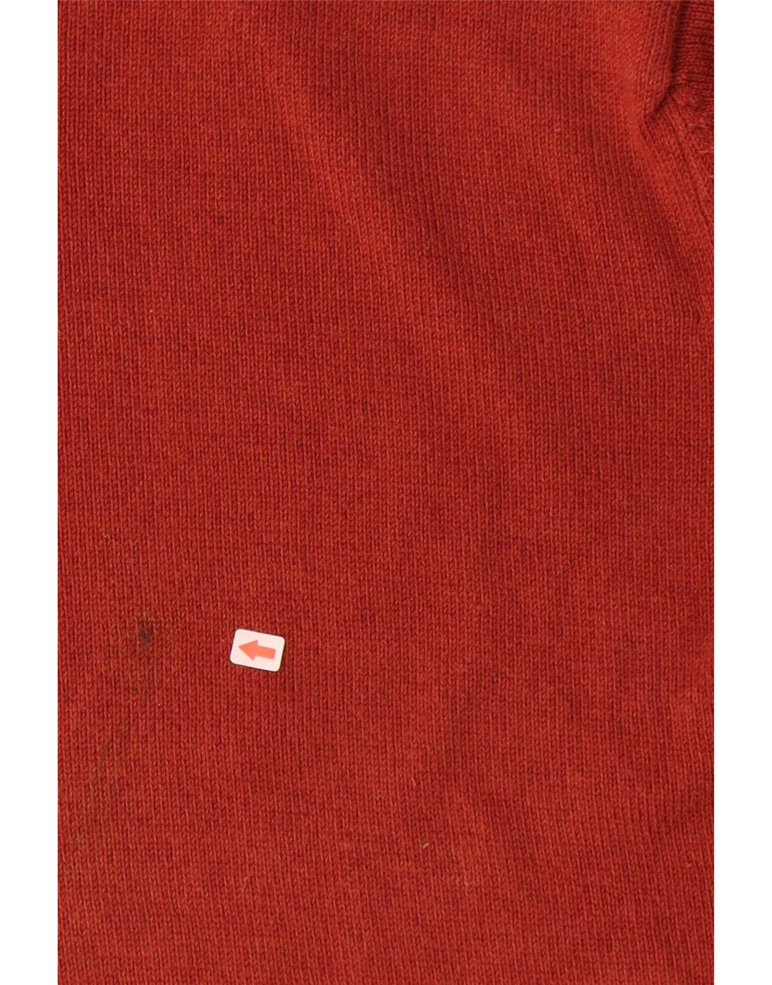 Suéter masculino Marks & Spencer com ajuste regular e gola redonda, grande algodão vermelho