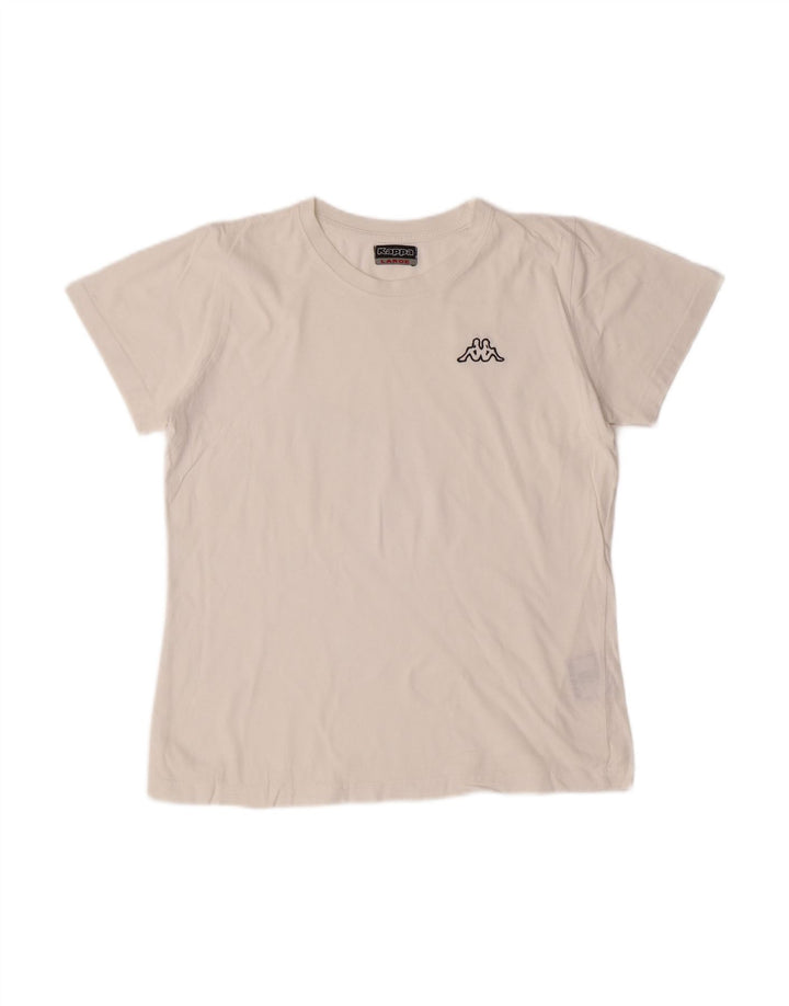 Camiseta KAPPA Boys Top 9-10 Anos Grande Algodão Branco