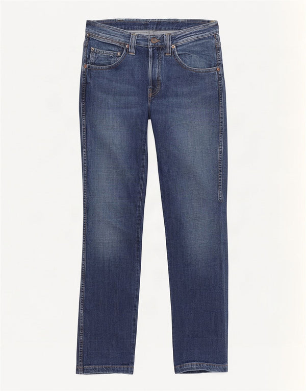Wrangler Feminino Rockville Straight Jeans W30 L34 Azul Algodão