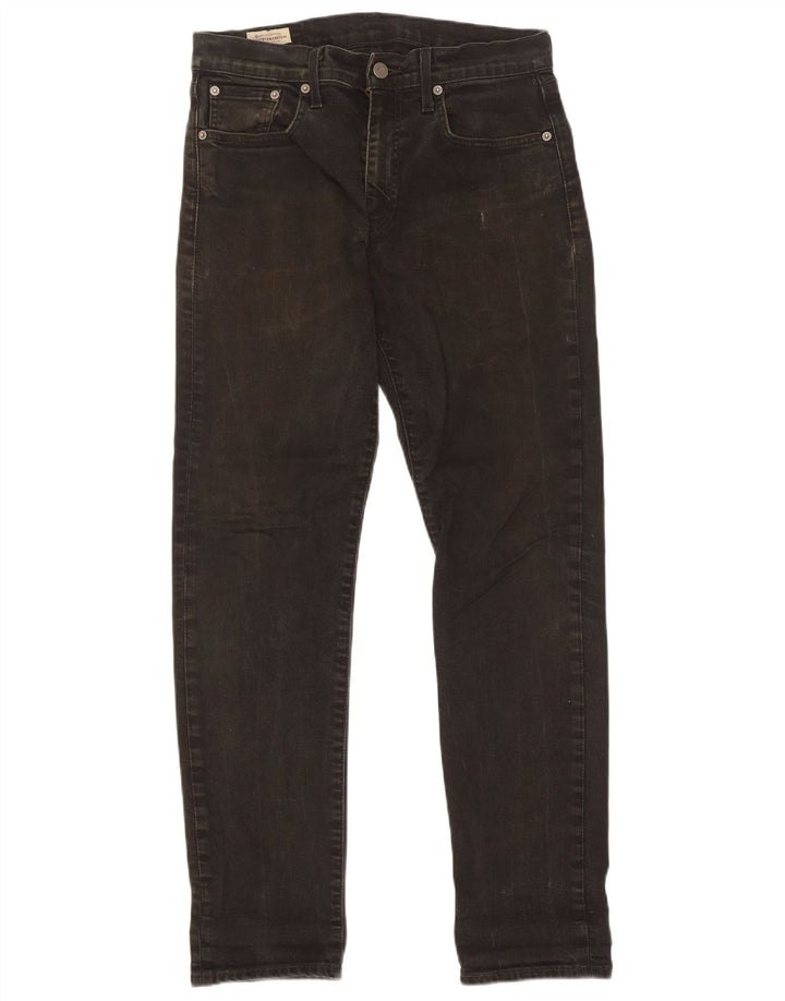 Levi's Masculino 502 Straight Jeans W30 L32 Algodão Preto