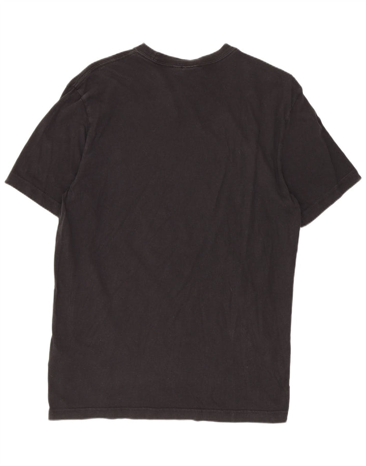 Adidas Mens Graphic T-Shirt Top Médio Algodão Preto