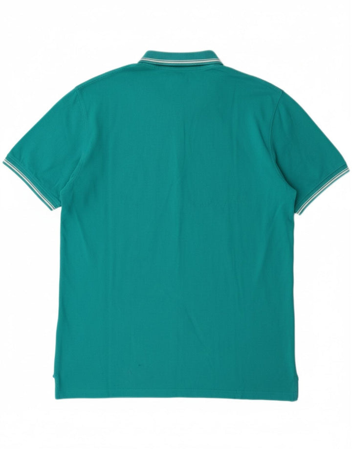 Camisa polo masculina CARRERA 2XL algodão turquesa