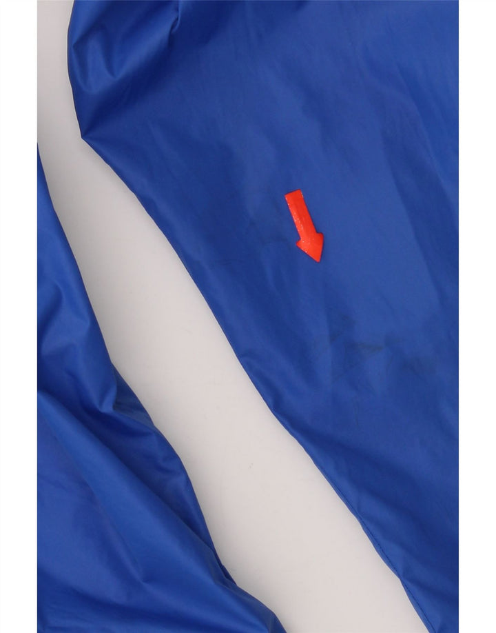 Jaqueta de chuva feminina com capuz Carhartt UK 14 médio azul colorblock nylon