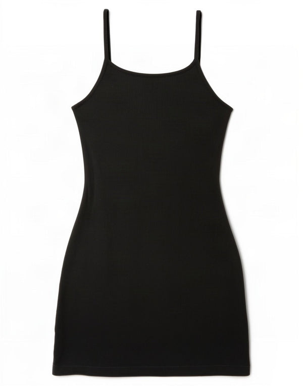 Vestido slip feminino Nike UK 10 pequeno algodão azul marinho