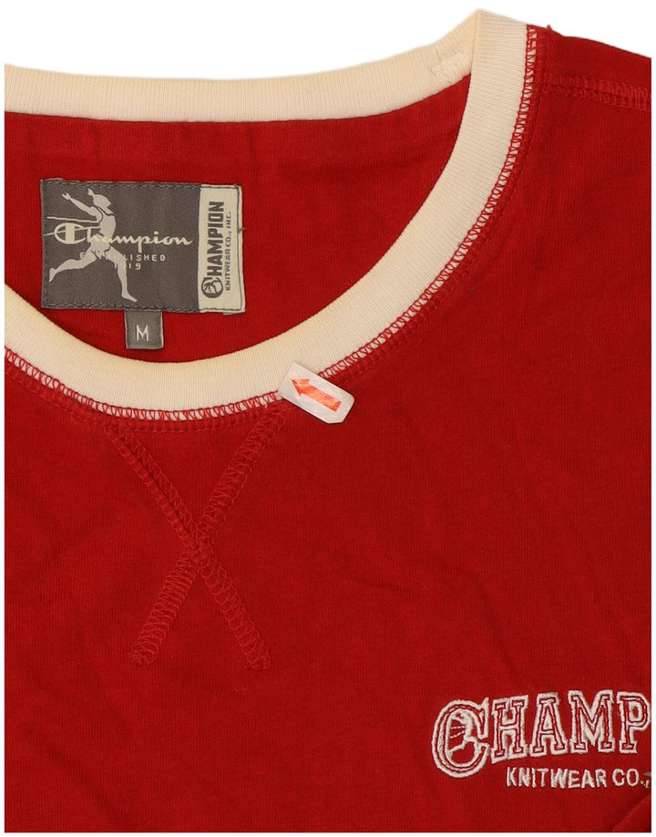 Camiseta masculina Champion Top Médio Algodão Vermelho