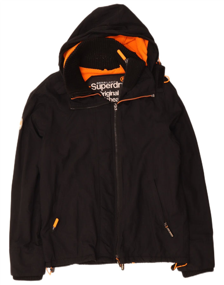Jaqueta corta-vento masculina SUPERDRY The Windcheater Graphic UK 42 XL preta