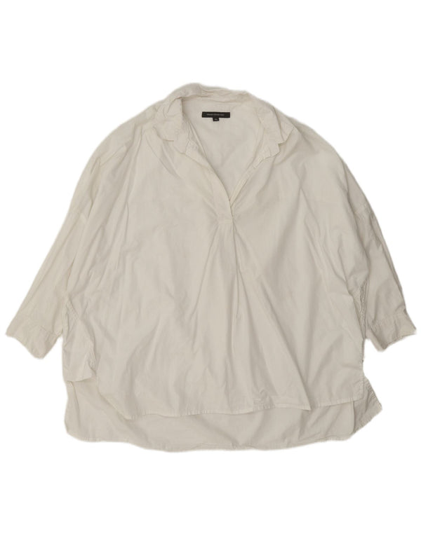 Pulôver feminino de manga 3/4 da French Connection UK 18 XL branco
