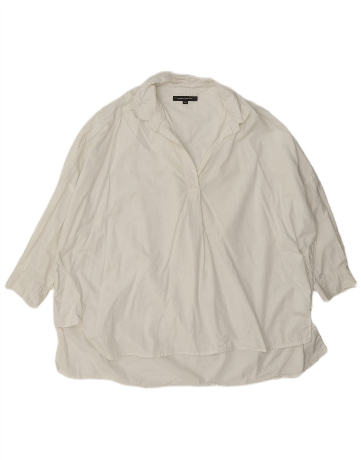 Pulôver feminino de manga 3/4 da French Connection UK 18 XL branco