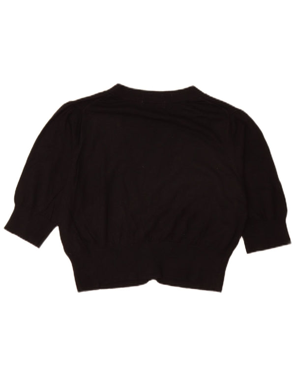 Suéter cardigã feminino Marks & Spencer Reino Unido 14 médio preto