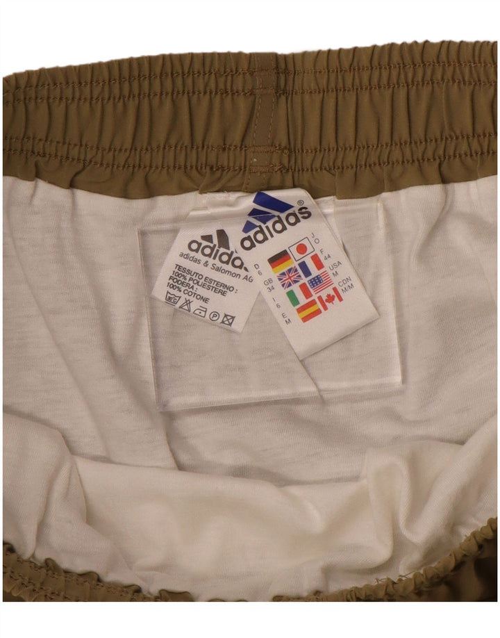 Shorts esportivos masculinos Adidas grande poliéster cáqui