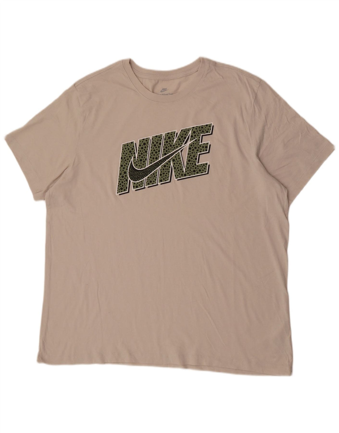 Camiseta gráfica masculina Nike Top 2XL algodão bege