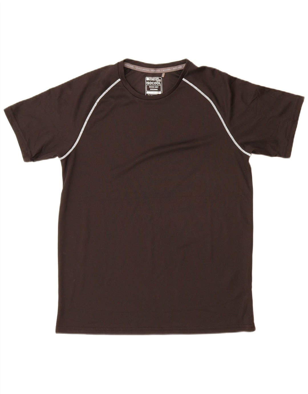 Camiseta masculina IsoCool Mountain Warehouse poliéster preto médio